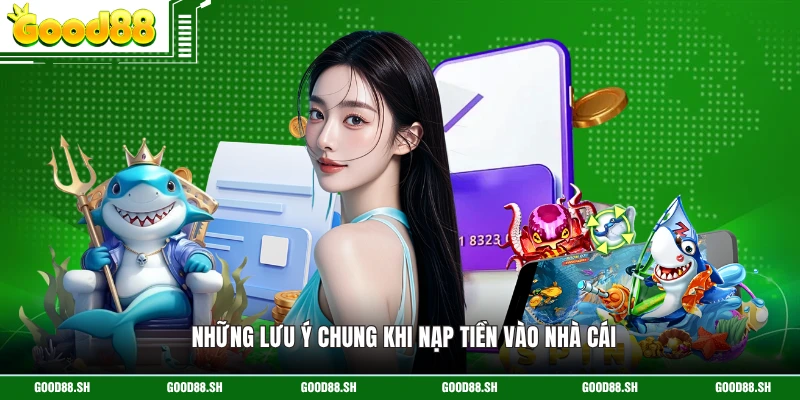Những lưu ý chung khi nạp tiền vào nhà cái 